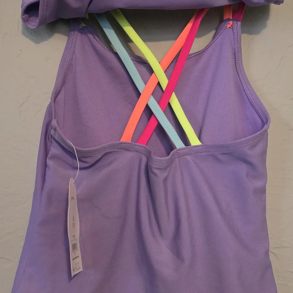 Nwt 7/8 Girls Bikini Set Purple Wonder Nation